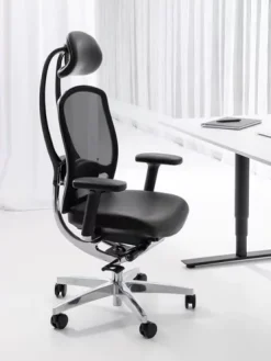 Bürodrehstuhl AluMedic Black Edition