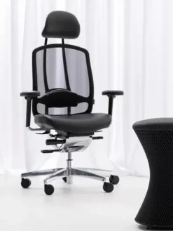 Bürodrehstuhl AluMedic Black Edition