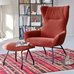 Lounge Sessel und Hocker Ribe